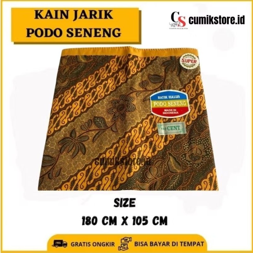 Kain batik panjang 2meter bahan katun tebal halus - kain jarik batik panjang
