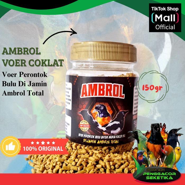 Ambrol Voer Coklat Perontok Bulu Burung Ambrol Total Untuk Burung Murai Kacer Anis Dll