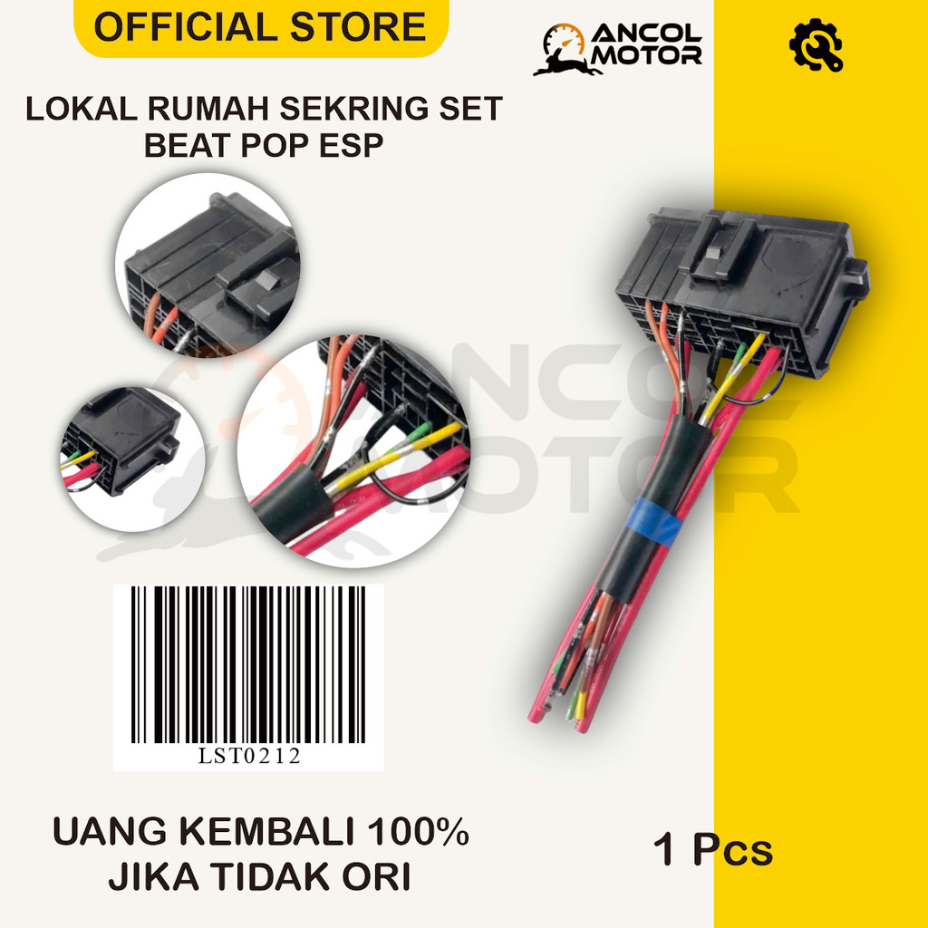 LOKAL Rumah Sekring Set Kabel Fuse Box Honda Beat Pop ESP Sporty Vario 110 Scoopy ESP