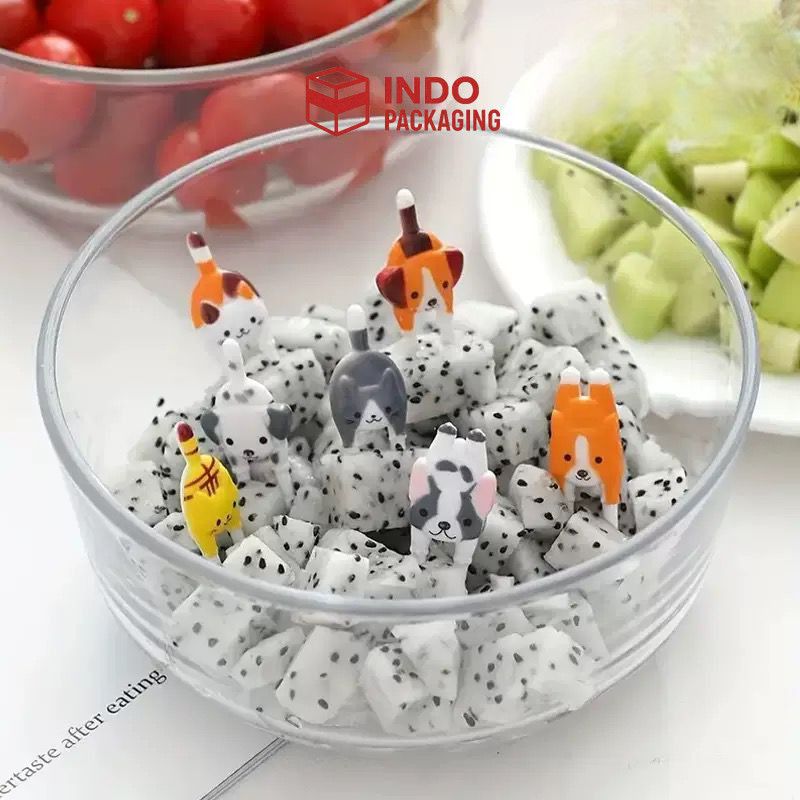INDO PACKAGING Tusukan Bento / Garpu Bento / Buah / Kue / Garpu Buah Lucu Anak-anak Bekal