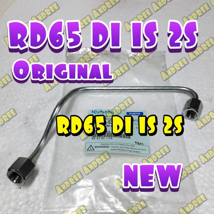 Pipe Injection Selang Nozzle Kubota RD65 DI 1S 2S RD-65 1S 2S Original