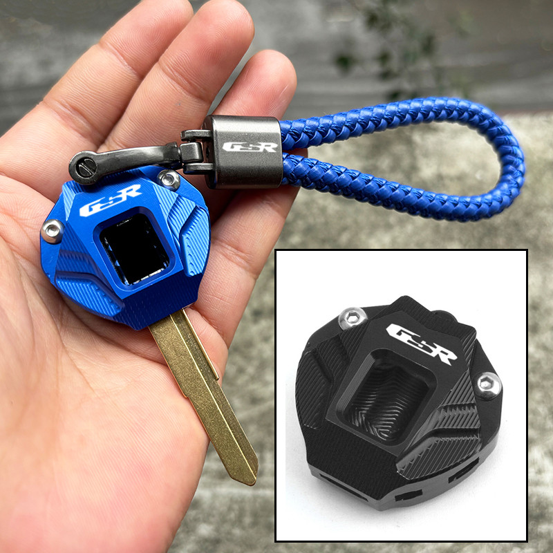 Motorcycle Keyain Case Shell Embroidery Keyain Key Ring For SUZUKI GSR600 GSR750 GSR400 gsr 750 400 