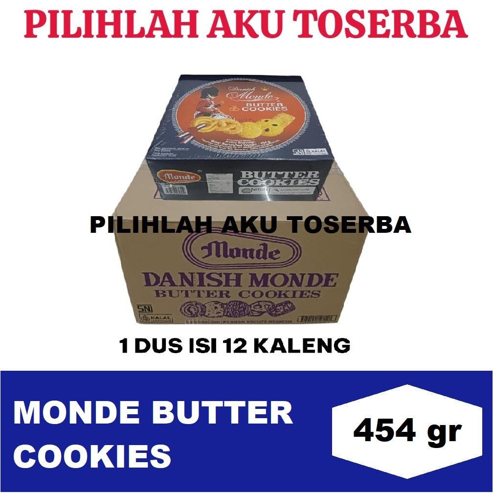 Biskuit Monde BUTTER COOKIES KALENG Kecil 454 GR - ( HARGA 1 DUS )