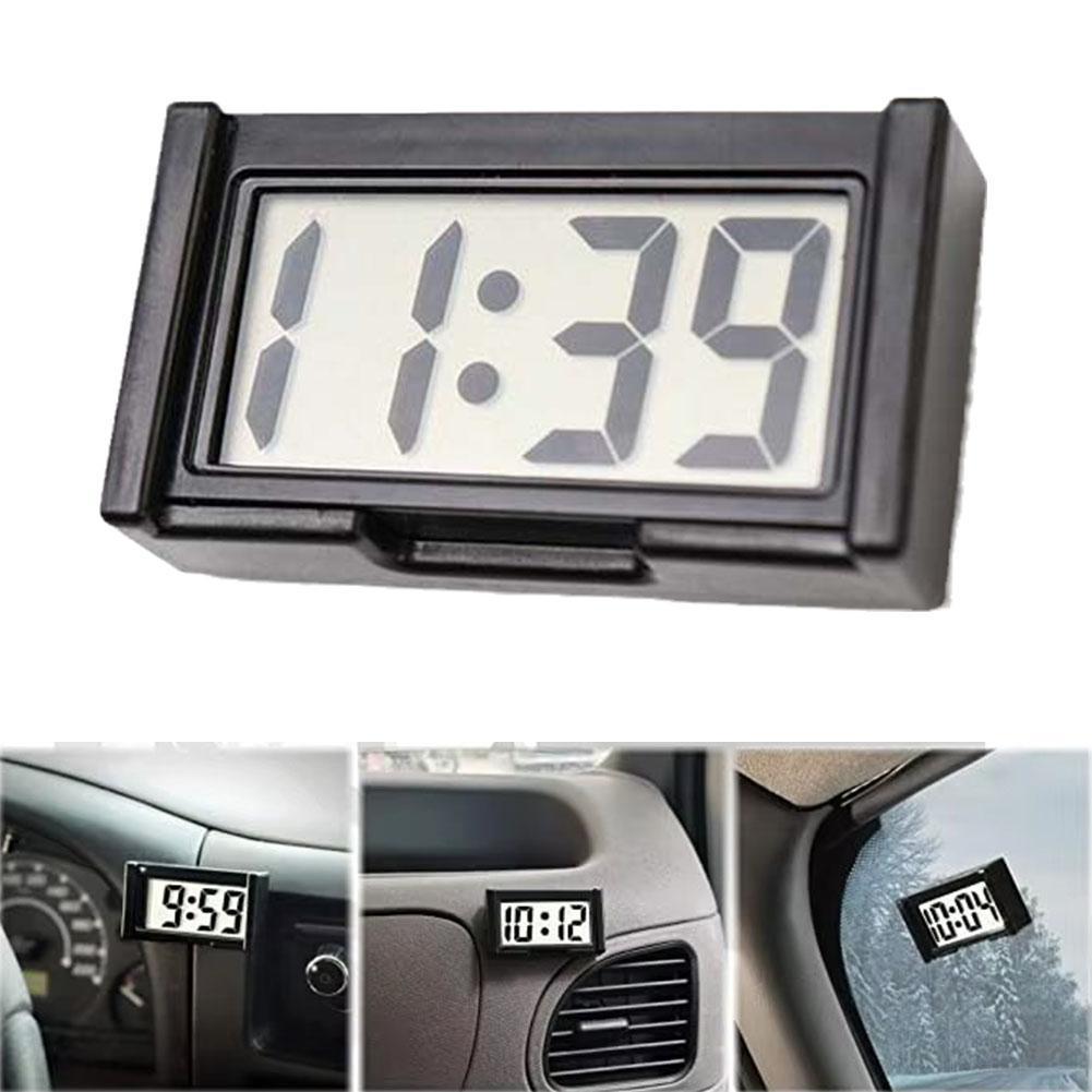 Mini gital Clock Large Screen Car Dashboard Electronic Clock Self-adhesive Mini Clock Car Clock For 