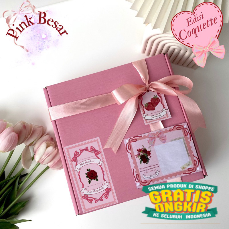 Box Hampers Gift Box Kotak Kado Ulang Tahun Set Box Aesthetic Hadiah Bungkus Kado DIY Kardus Packing