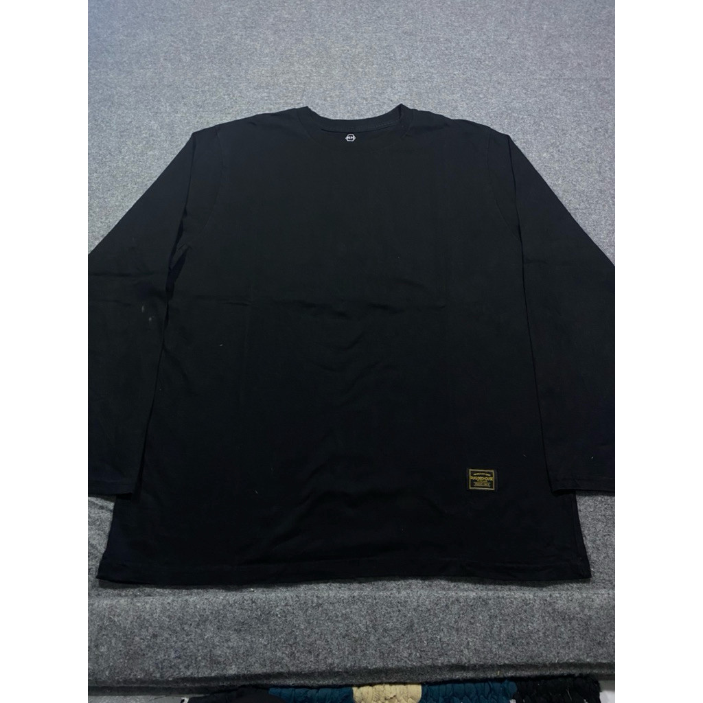 BAJU KAOS TEBAL POLOS CAKEP RUGGED HOUSE HITAM SIZE XXL