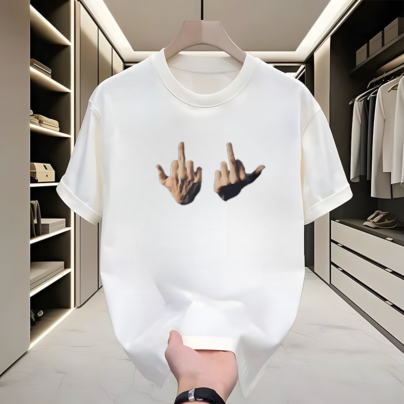 Dijamin katun murni 100%kaos ny original 100% Kaos lengan pendek Kaos Cotton Heavyweight Pria Wanita