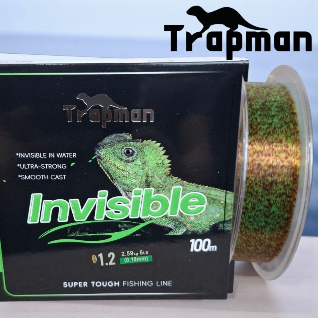 Aquasite Senar Pancing Nilon Bunglon 100 meter | Speckle Fishing Line | Nylon Hijau Bintik Kamuflase