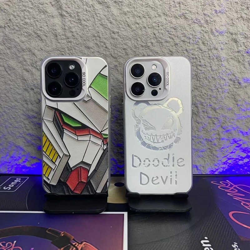 Casing hp,REALME C51 C11 C15 C20 C21 C30 C33,Pola kartun robot Gundam, anti jatuh, casing lunak sili
