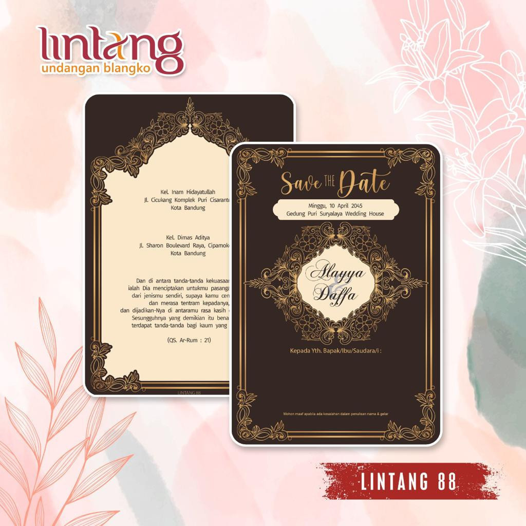 Blangko Undangan  Kode Lintang 88  (Blangko Center)