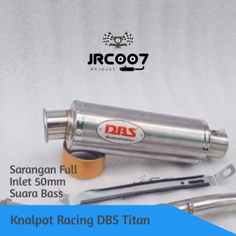 Knalpot Racing DBS Titan Silincer Only Inlet 50mm Bisa untuk semua motor
