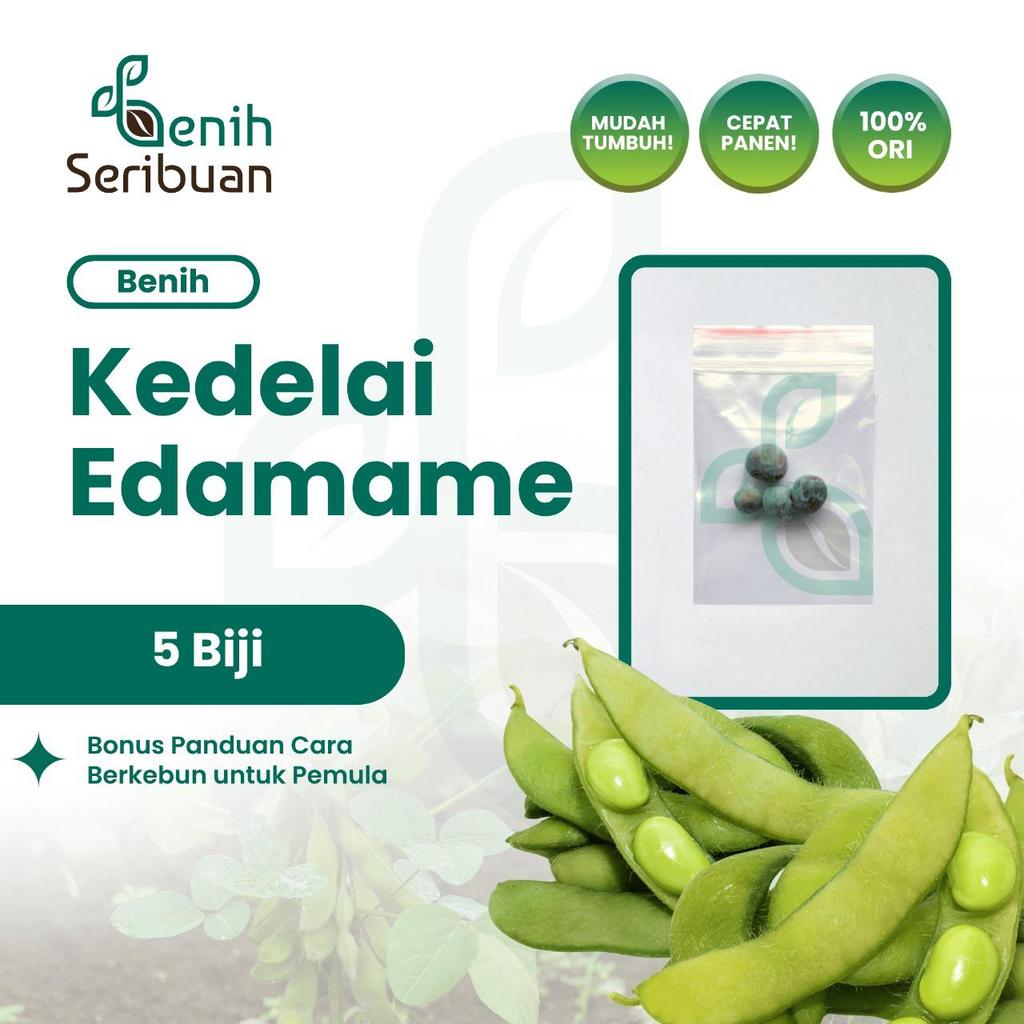 Benih Seribuan - 5 Benih Sayuran Kedelai Edamame Unggul