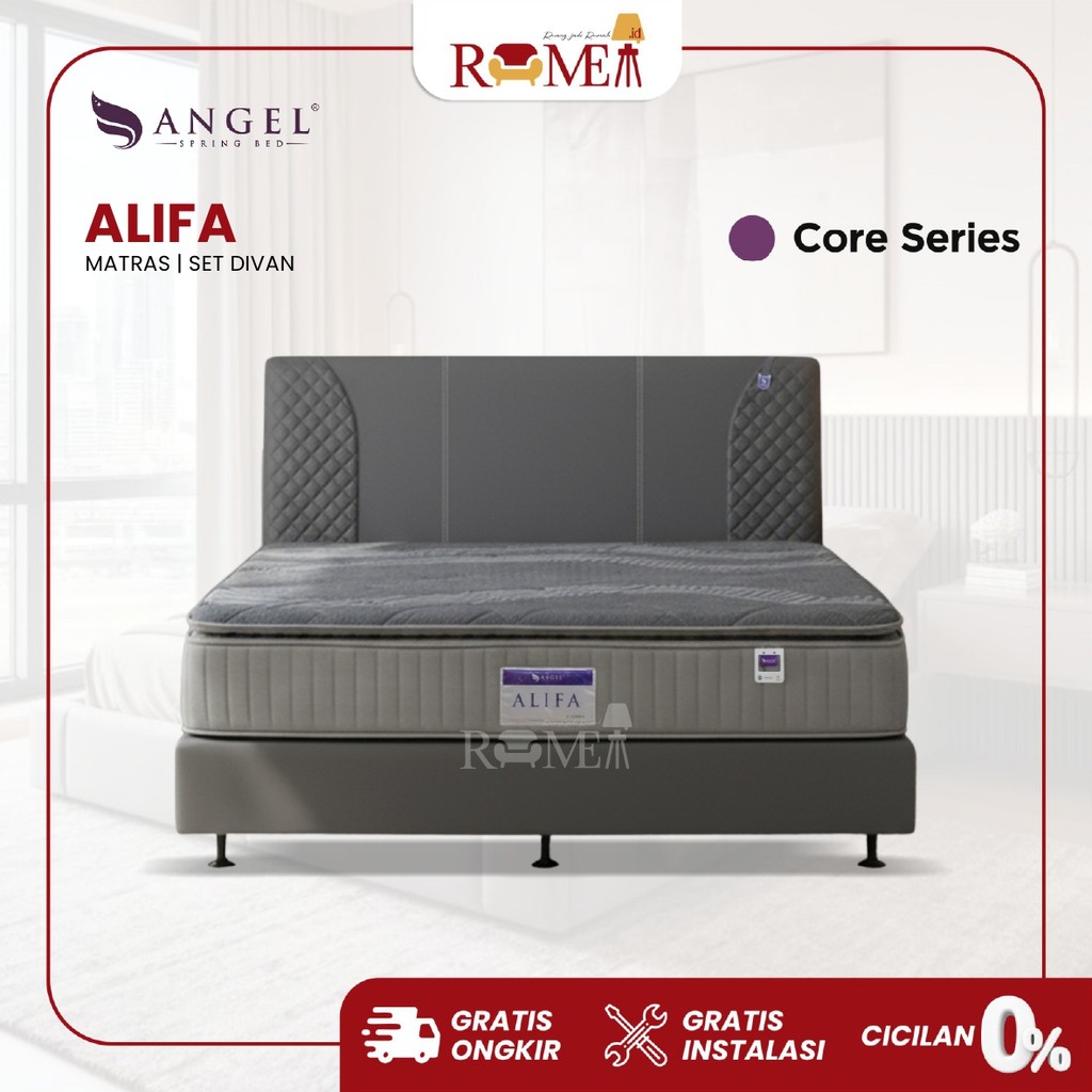 Rumea - KASUR SPRINGBED ANGEL ALIFA FULLSET KASUR AJA MATRASS ONLY SET DIVAN RANJANG TEMPAT TIDUR KI