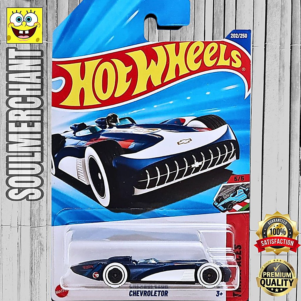 Hot Wheels Chevroletor Biru Tua Treasure Hunt Mainan Diecast Mobil Balap