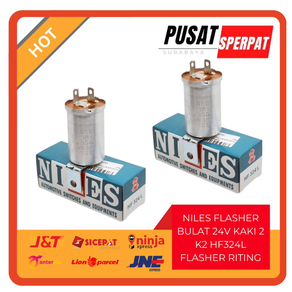 NILES - NILES FLASHER BULAT 24V KAKI 2 K2 NILES HF324L FLASHER RITING (harga/pcs)