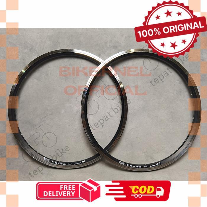 Velg Araya FB-20 ring 20 ETRTO 406 disc & rim - Black-CNC, 28 Hole -biker