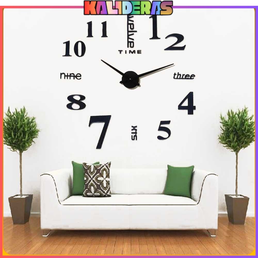 Jam Dinding Besar DIY Giant Wall Clock Quartz 120 cm - MR-101