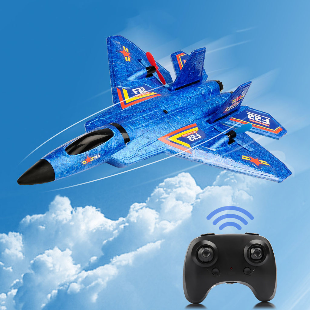 Jaming F22 RC Plane F22 Raptor Helicopter 2.4G 2 Remote Control Aircraft Remote Control EPP Foam Pla