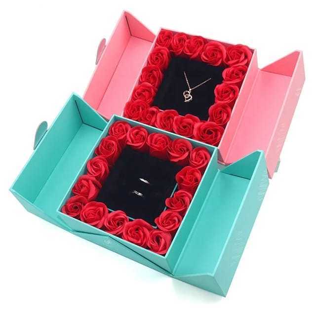 ETERNITY LOVE PROMISE RING BOX - HIDDEN JEWELRY / BOX CINCIN NIKAH LAMARAN TEMPAT KOTAK BUNGA MAWAR 