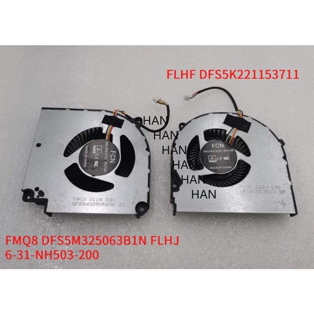 DFS5K221153711 DFS5M325063B1N Laptop CPU GPU Cooling Fan For Z8-CT7NA CT7NT Z8-CR7N1 CU5N G8-CT7NK R