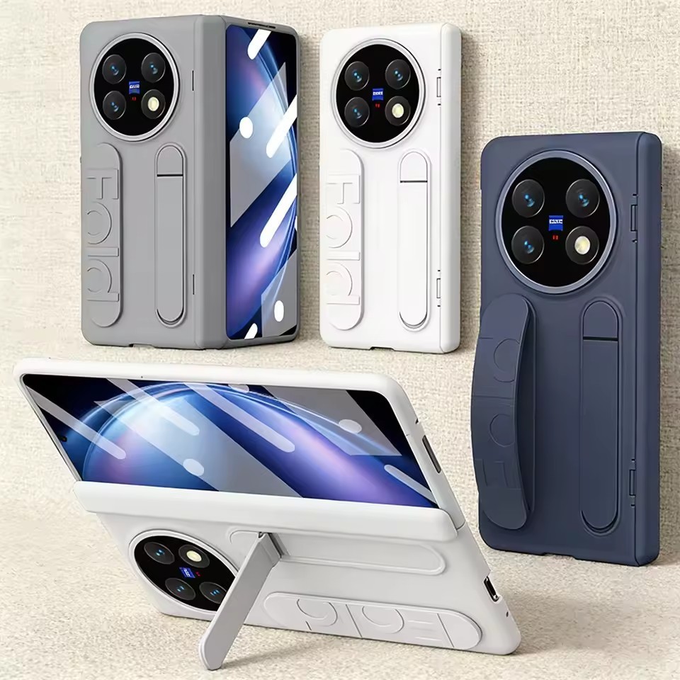 Gelang Silikon dengan Casing Holder Kickstand Terintegrasi untuk VIVO X Fold 6 vivo x fold 5 3 Pro P