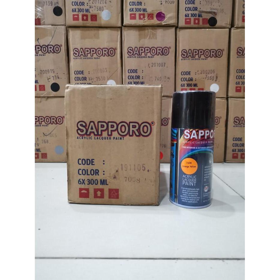 Cat Semprot Sapporo Paint 7008 Orange Yellow
