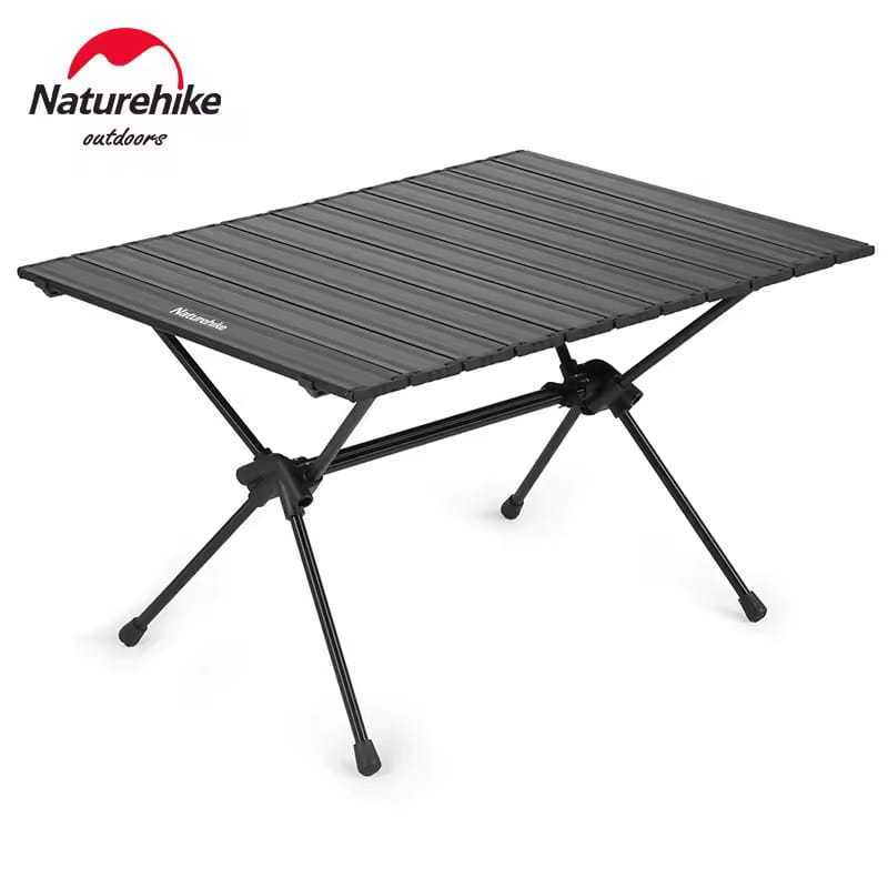 Meja Lipat Naturehike CNH22JU037 Aluminium Hitam