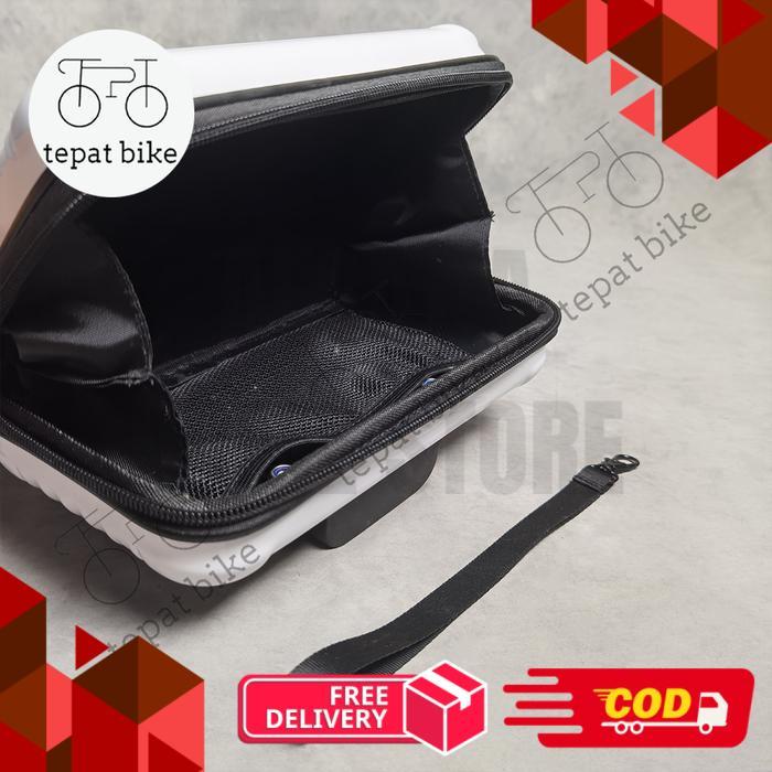 Tas Koper Front Block Sepeda Lipat Brompton 3 Sixty Dahon Tas Sepeda Lipat - Putih -alca