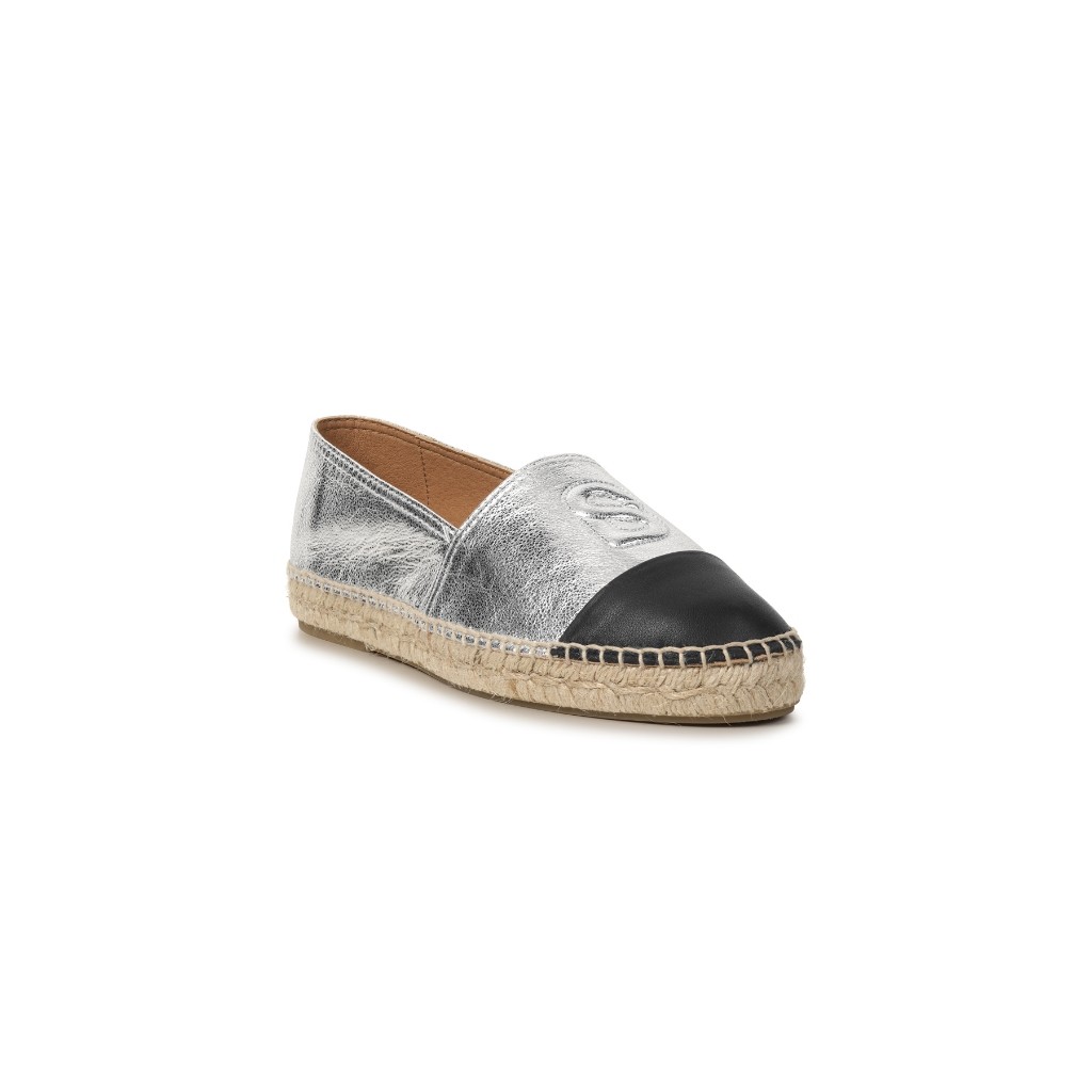 Buttonscarves Gina Espadrilles - Silver