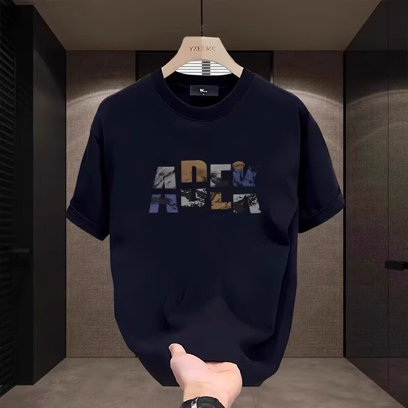 T-Shirt ADLV Simple Logo Kaos Hitam Pria Wanita Streetwear Distro Kekinian Oversize Premium Cotton C