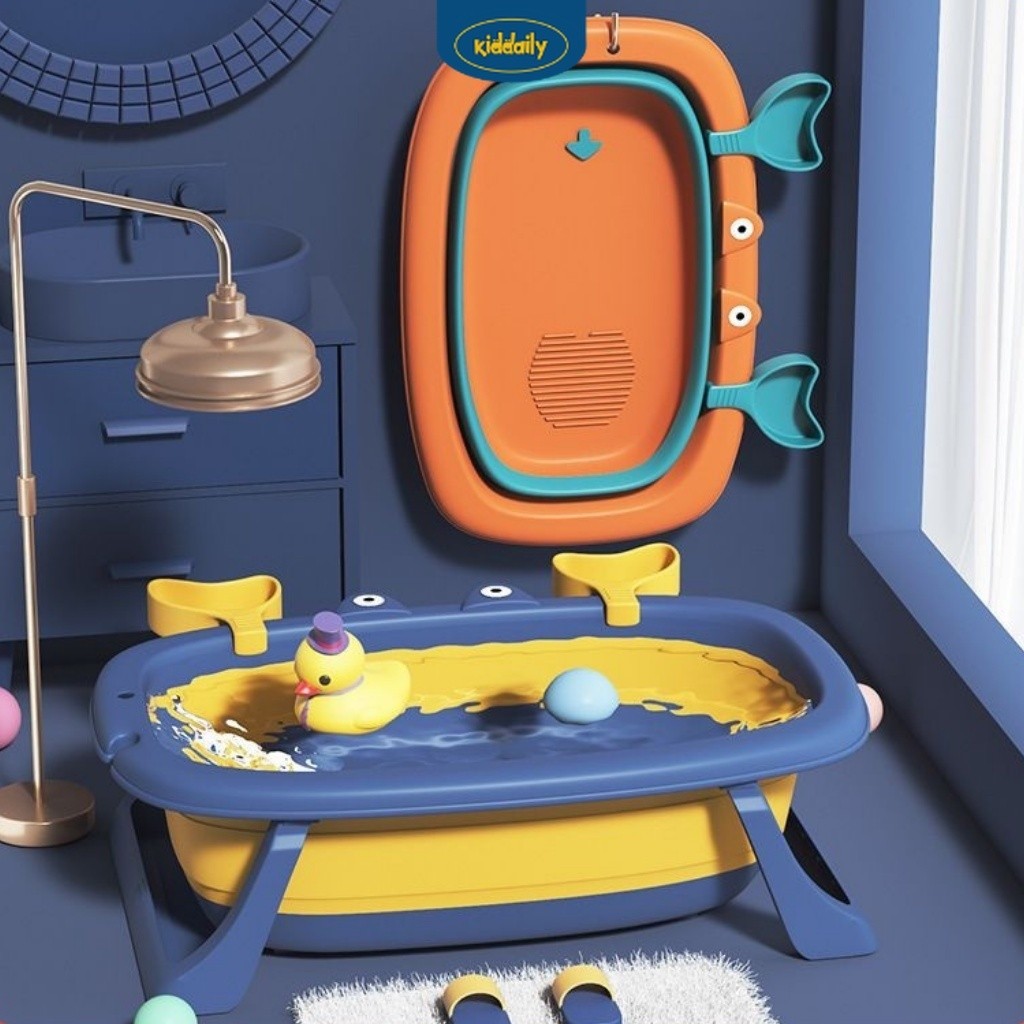 New Bak Mandi Bayi Lipat/ Foldable Baby Bathtub/ Tempat Mandi Bayi Newborn
