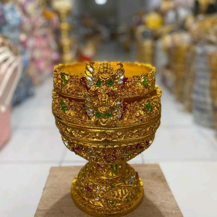 Dulang cebol dewi tumpuk 2 - kuning