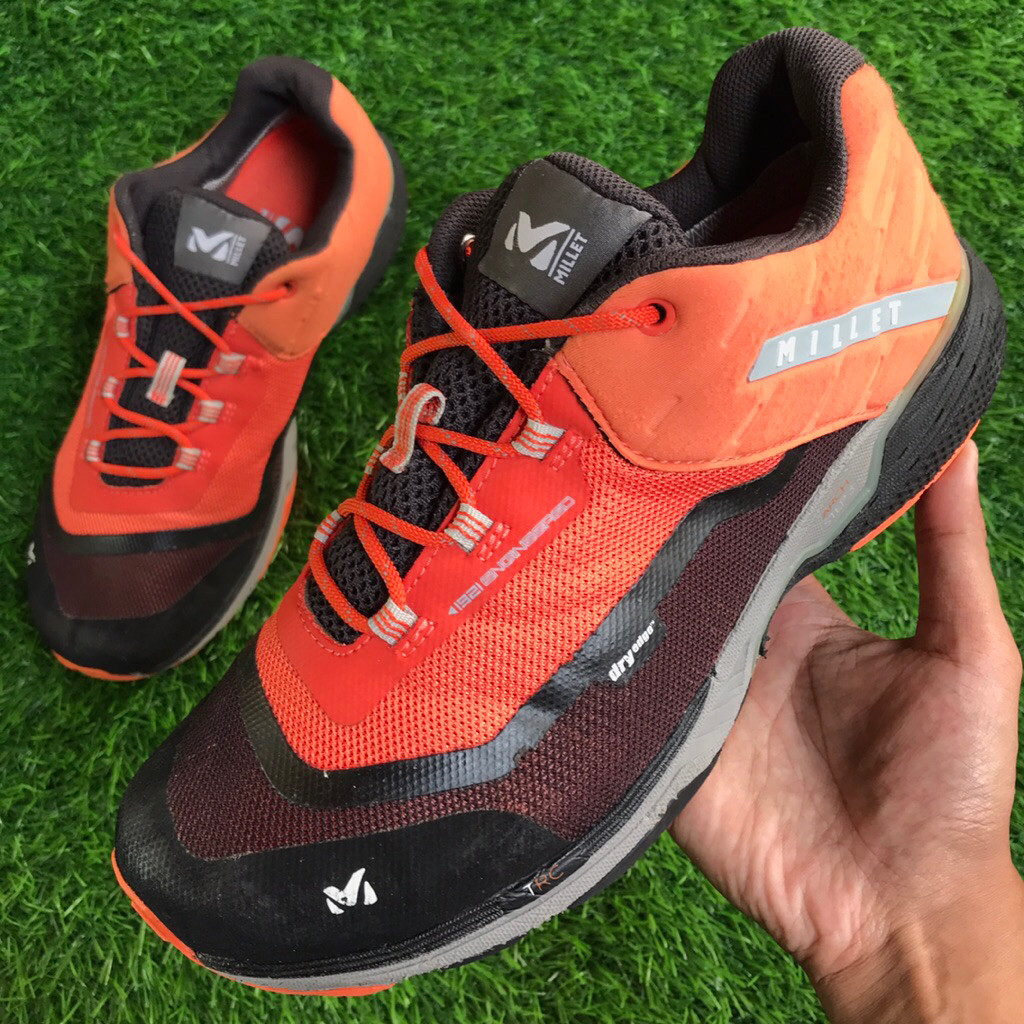 Sepatu Gunung MILLET dryedge 1921 Outdoors ukuran 41,3 shoes Tangan Ke-2
