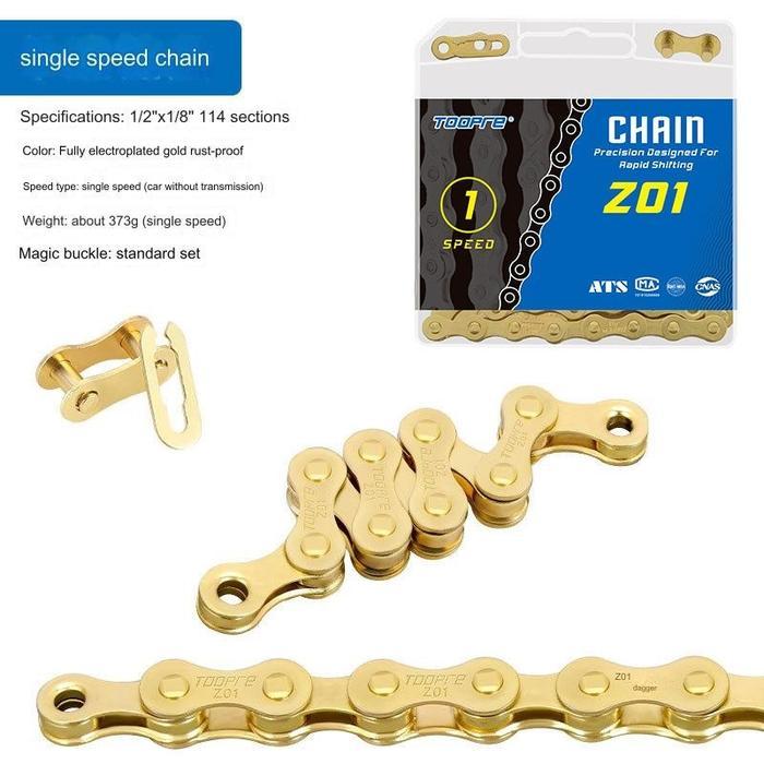 rantai sepeda gold TOOPRE bike chain 6 7 8 9 10 11 12 speed 8sp 9sp 10sp 11sp 12sp kmc vg rockbros e