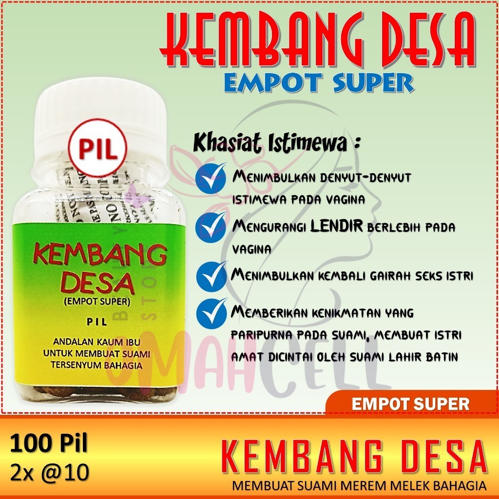 Kembang Desa Pil Kapsul herbal Perapat Merapatkan Menyempitkan miss v wanita paling ampuh permanen v