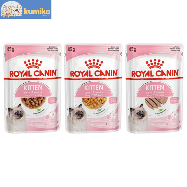 ROYAL CANIN KITTEN IN POUCH - MAKANAN BASAH ANAK KUCING - MAKANAN BASAH KUCING PER SACHET - ROYAL CA