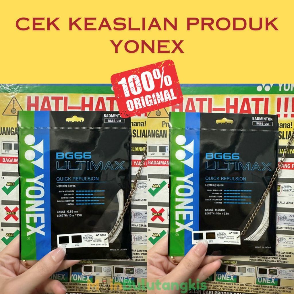 Senar Raket Badminton/ Senar BG 66 Ultimax Original