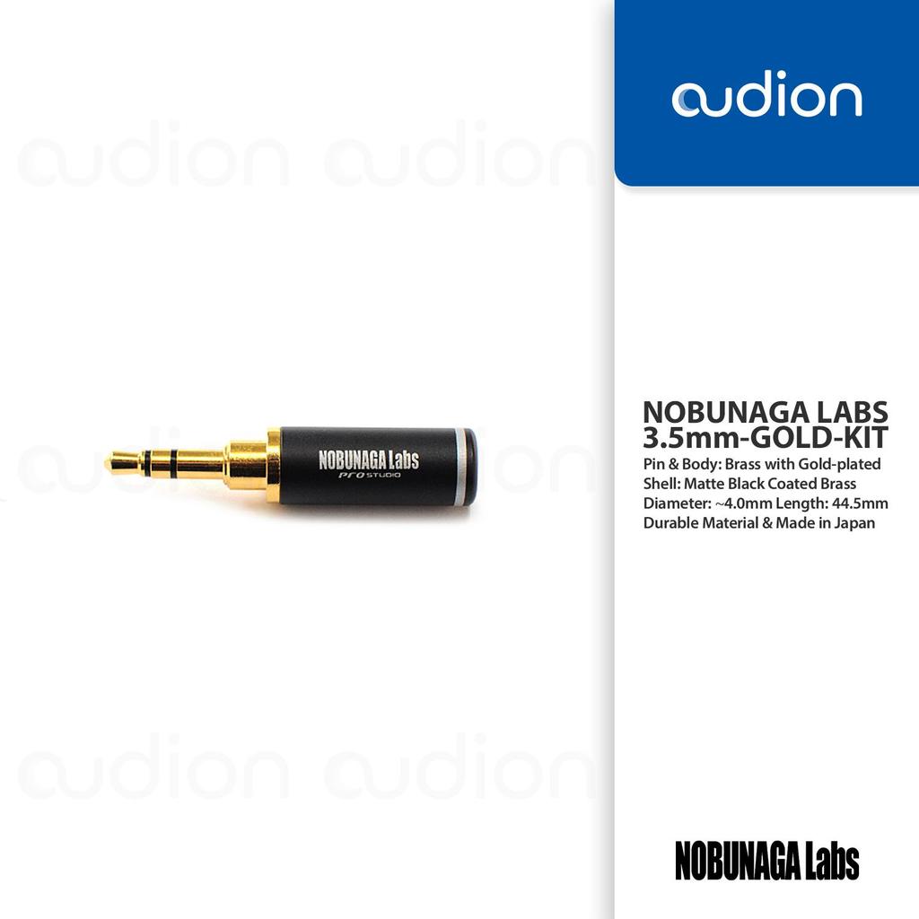 NOBUNAGA LABS Pro Studio 3.5mm Gold-plated | Custom DIY Plug Made in Japan