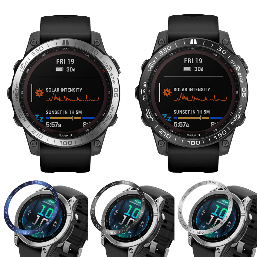 Fashion Bezel Ring Styling Case For Garmin Fenix 8 7X 7 47/51mm Tactix Smartwatch Metal Frame Adhesi