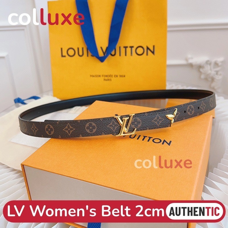 Louis Vuitton Sabuk LV Wanita PRETTY LV Belt 3cm Monogram Sabuk Wanita