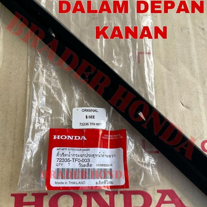 LIST PELIPIT KACA DALAM MOBIL BLUDUR MOLDING KARET PINTU ADA BULU BULU HALUS JAZZ GE8 S RS 2008 2009
