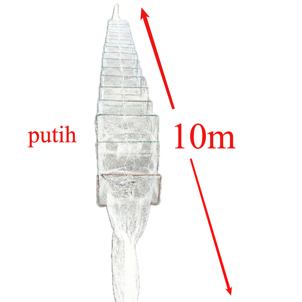 Bubu naga  putih 10meter lubang 1/2"