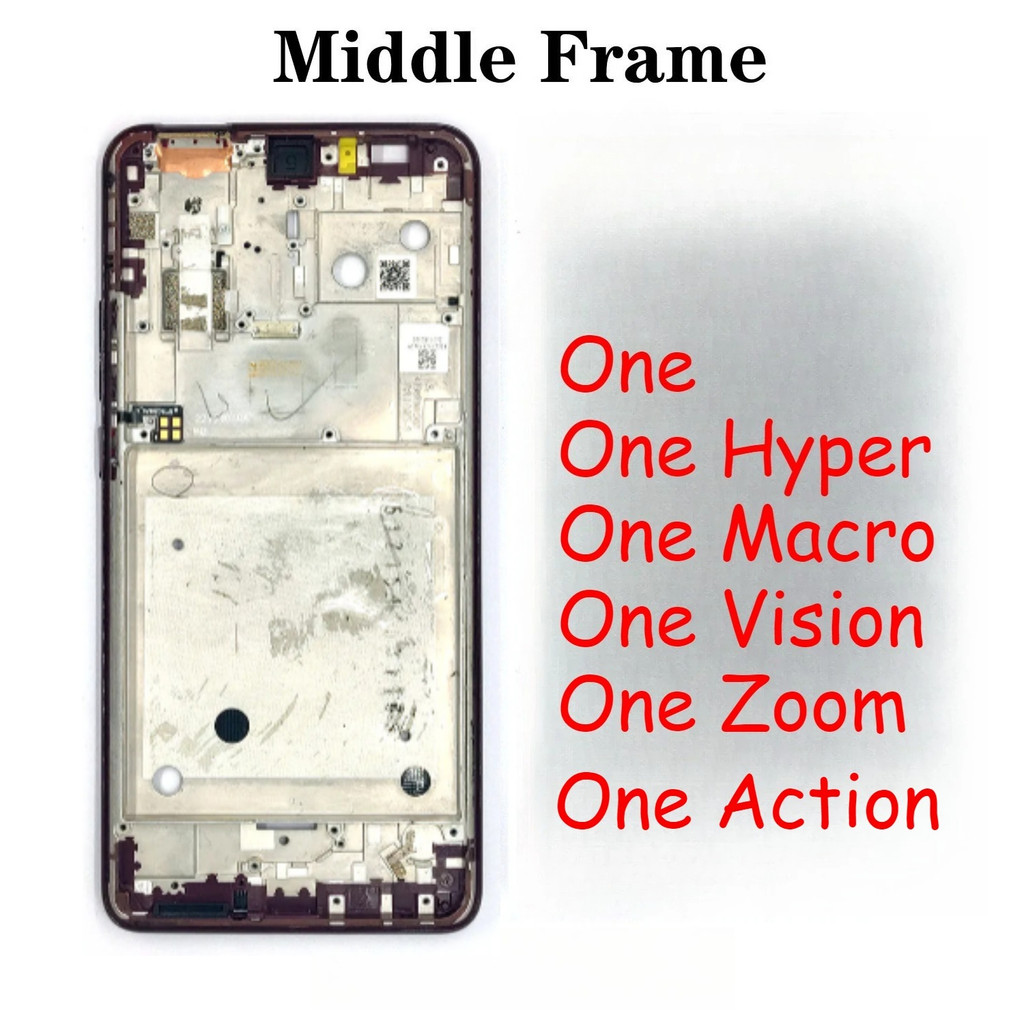 Middle Frame For Motorola Moto One Action Vision Macro Hyper Zoom LCD Front Frame Housing Bezel