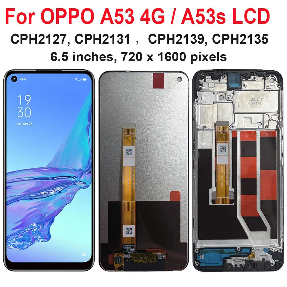 IPS splay for Oppo A53 4G CPH2127 CPH2131 Lcd splay Touch gitizer Assembly for Oppo A53s CPH2139 Scr