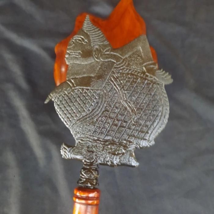 Tombak ismoyo Kinasih Pamor Keleng Sepuh