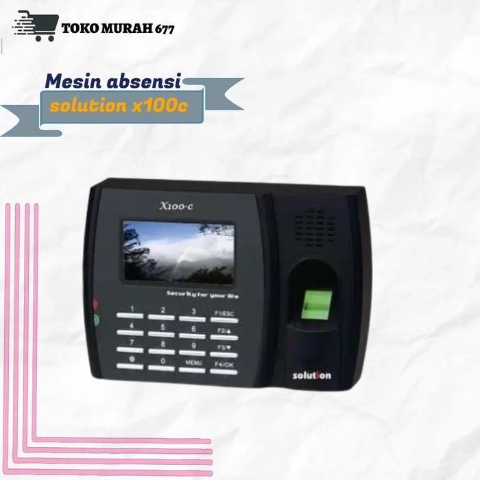 Mesin absen solution X100C
