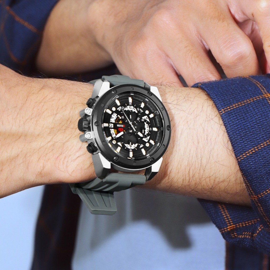 GJ BELLEDA 9082 Rubber Chrono Aktif Anti Air