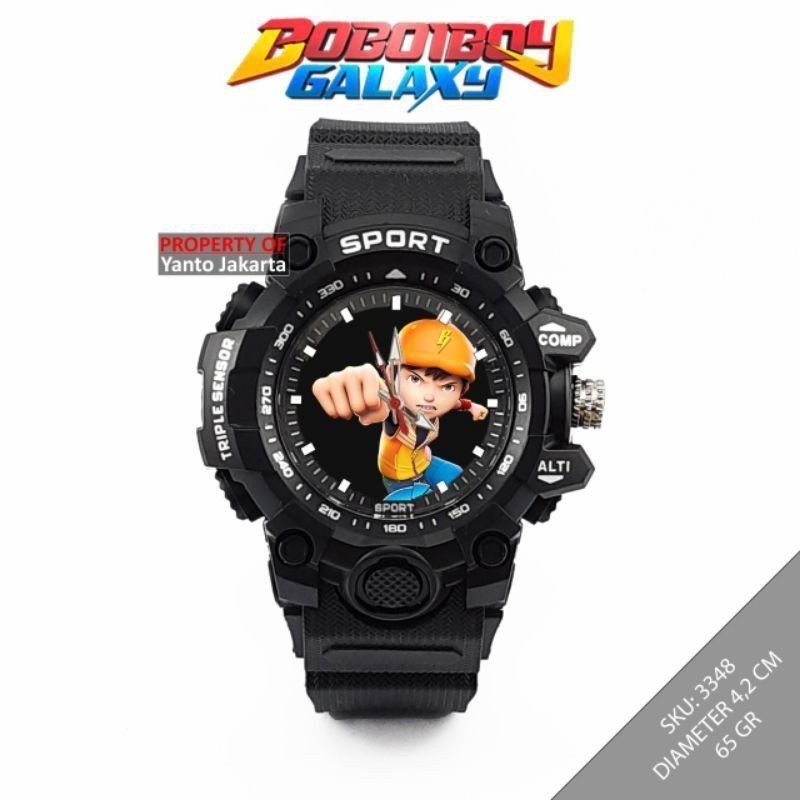 Jam Tangan Sport Anak Laki-Laki dengan Diameter 3.8 Cm, Cocok untuk Anak SD hingga Remaja
