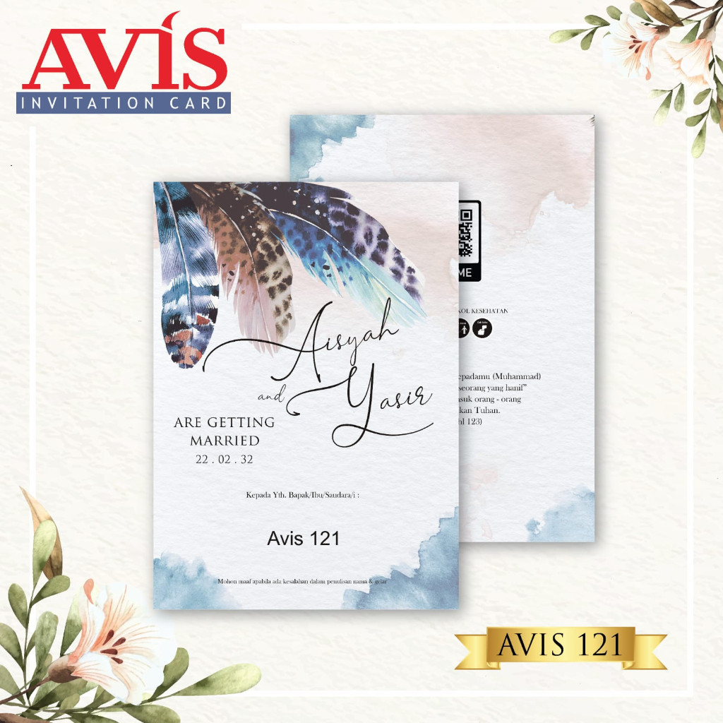 Blangko Undangan  Avis 121  Paper Wedding
