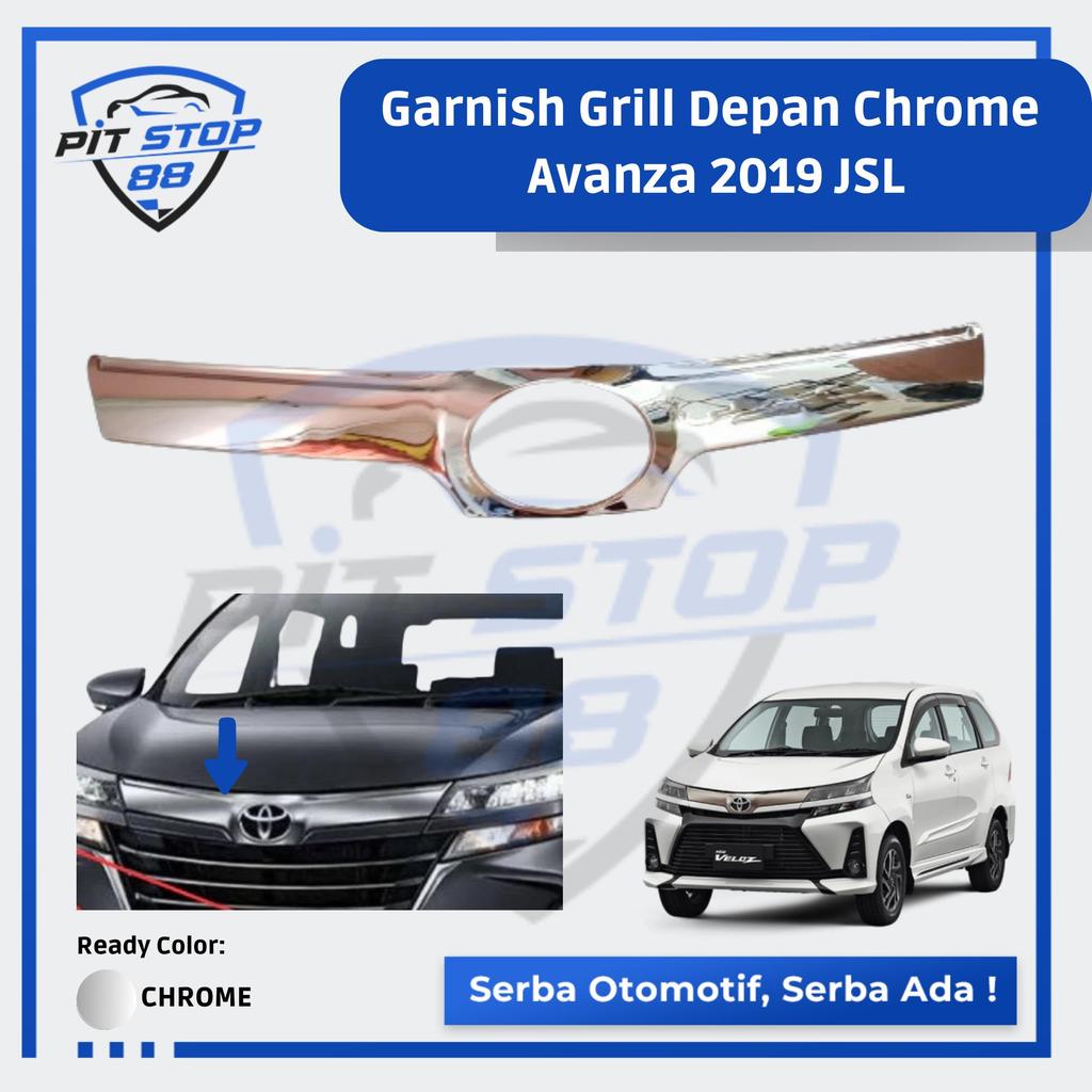 Garnish Grill Depan Chrome Avanza 2019 JSL